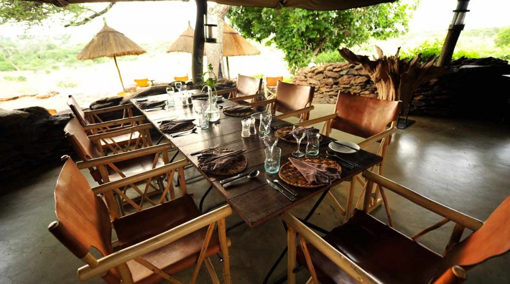 Déjeuner au lodge