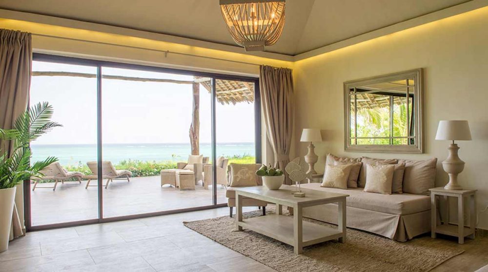 La partie salon de la chambre