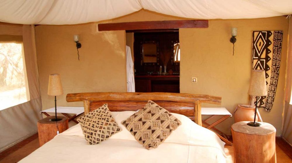 Vue générale de la tente