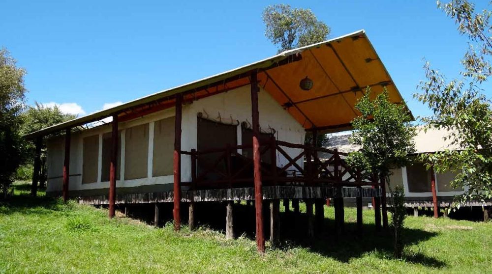 Extérieur d'une tente