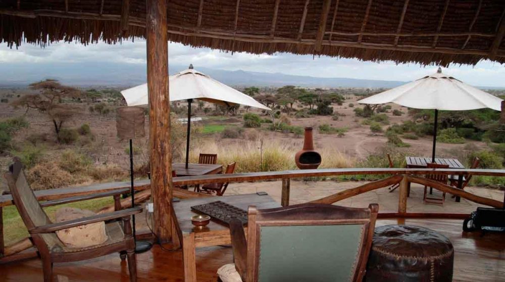 La vue depuis la terrasse