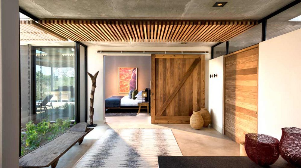 Le couloir vers la chambre en Afrique du Sud