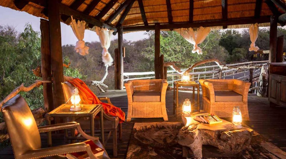 La terrasse d'observation le soir