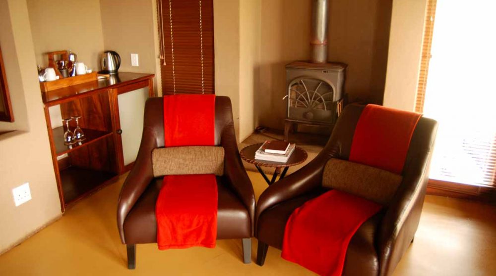 Fauteuils dans une chambre à Madikwe