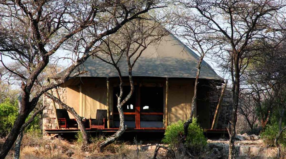 Extérieur d'une tente