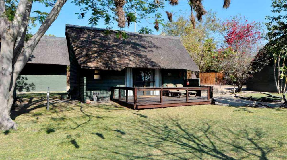 Vue extérieure d'un chalet