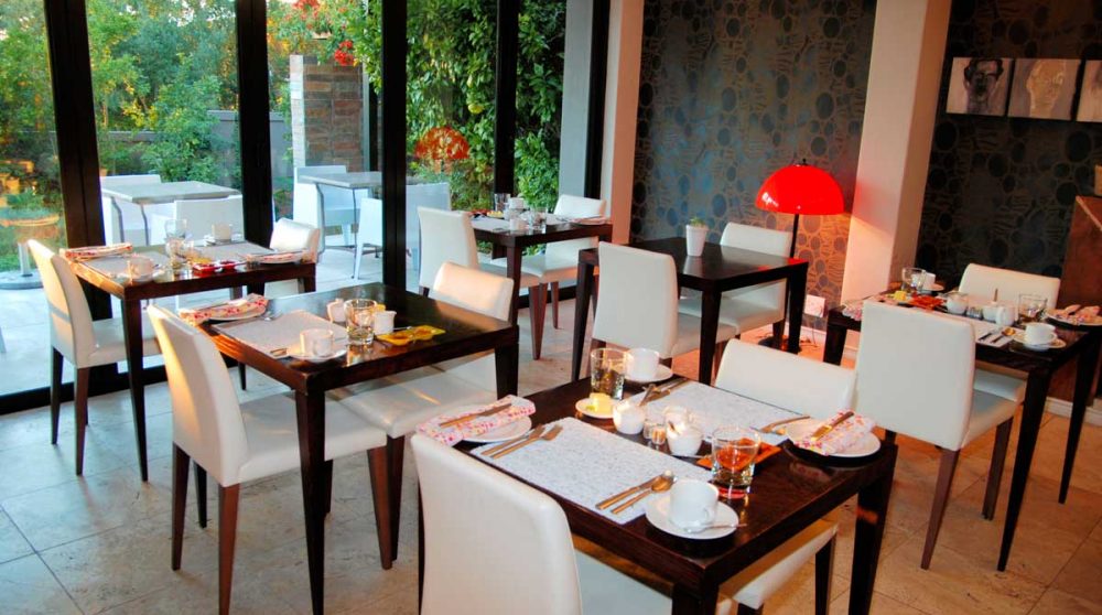 Autre vue du restaurant au Kensington Place