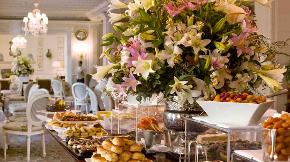 Buffet au restaurant du Mount Nelson