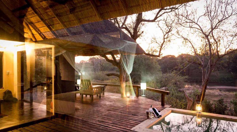 La terrasse d'une Suite en Afrique du Sud
