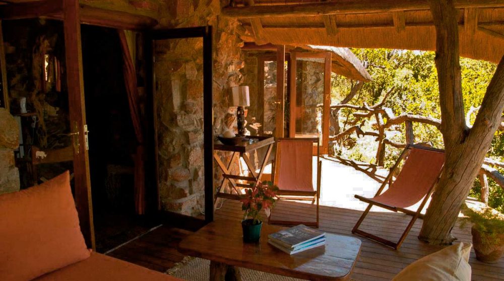 La terrasse d'un cottage au Ants Hill