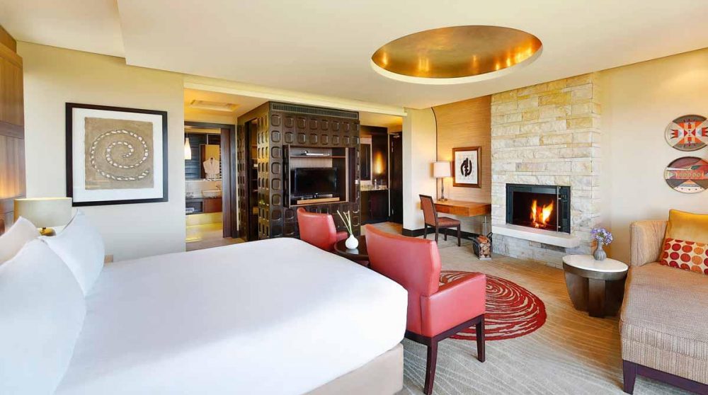 Vue depuis le lit du Conrad Pezula