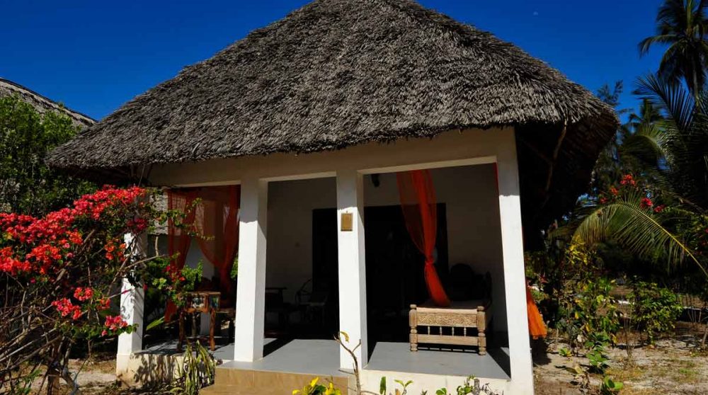 Entrée d'une chambre de l'Echo Beach Hotel