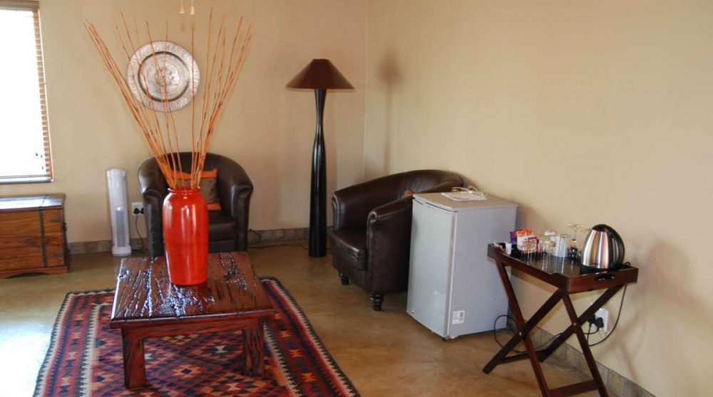 Chambre Honeymoon suite à l'Elephant Plains