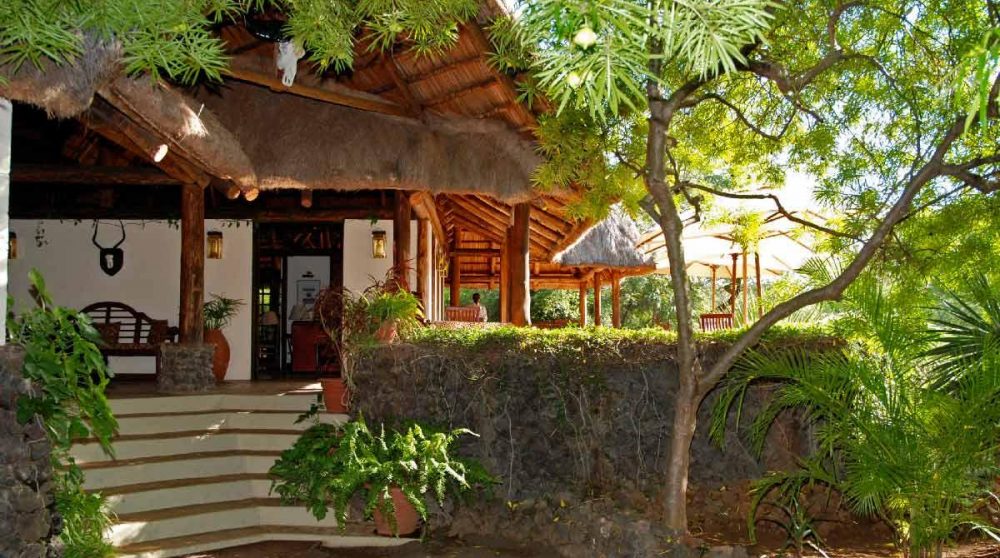 Accès à la terrasse du Finch Hattons