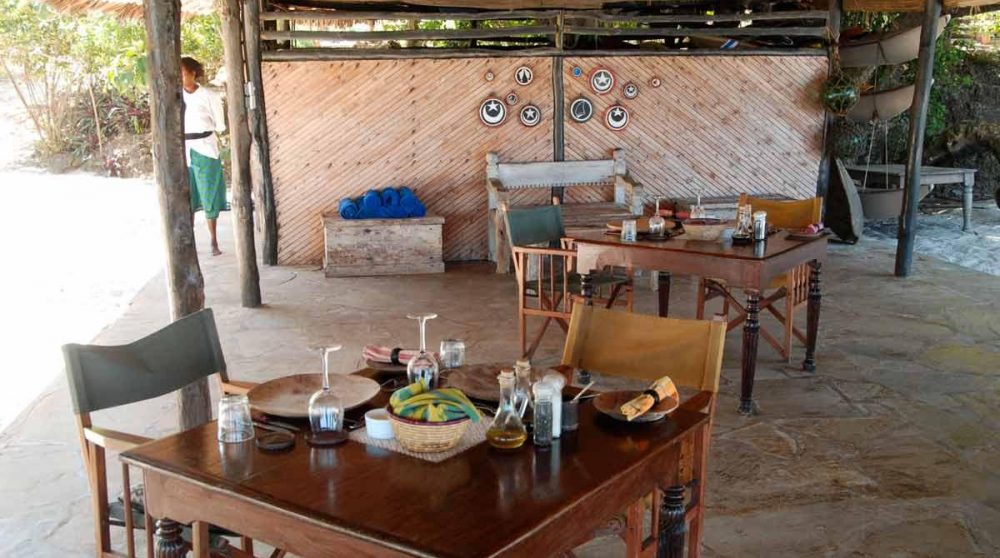 Déjeuner au Kinondo Kwetu