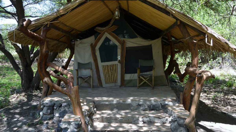 Une tente au Lac Natron Tented Camp
