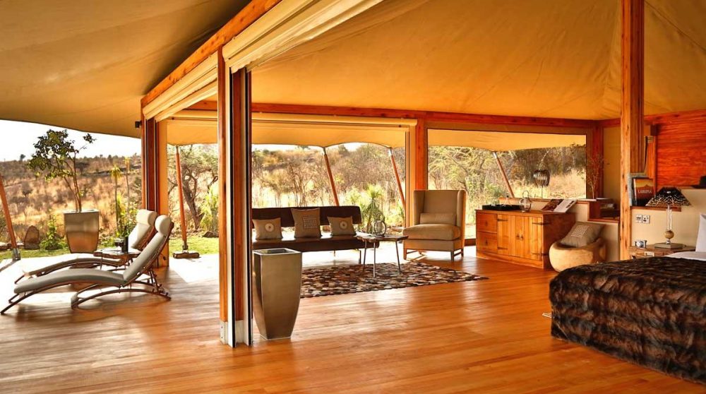 Vue de la tente du Loisaba Tented Camp