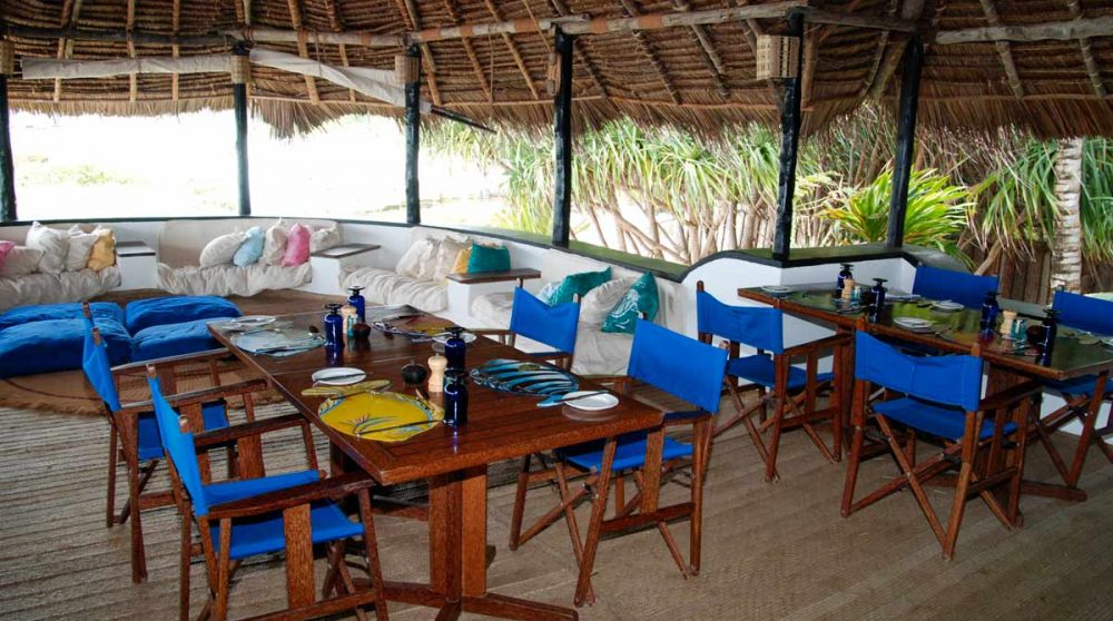 Le déjeuner au Matemwe Lodge