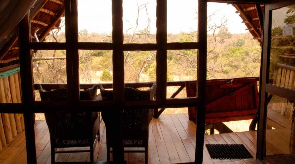 Vue depuis une treehouse du Ngong House