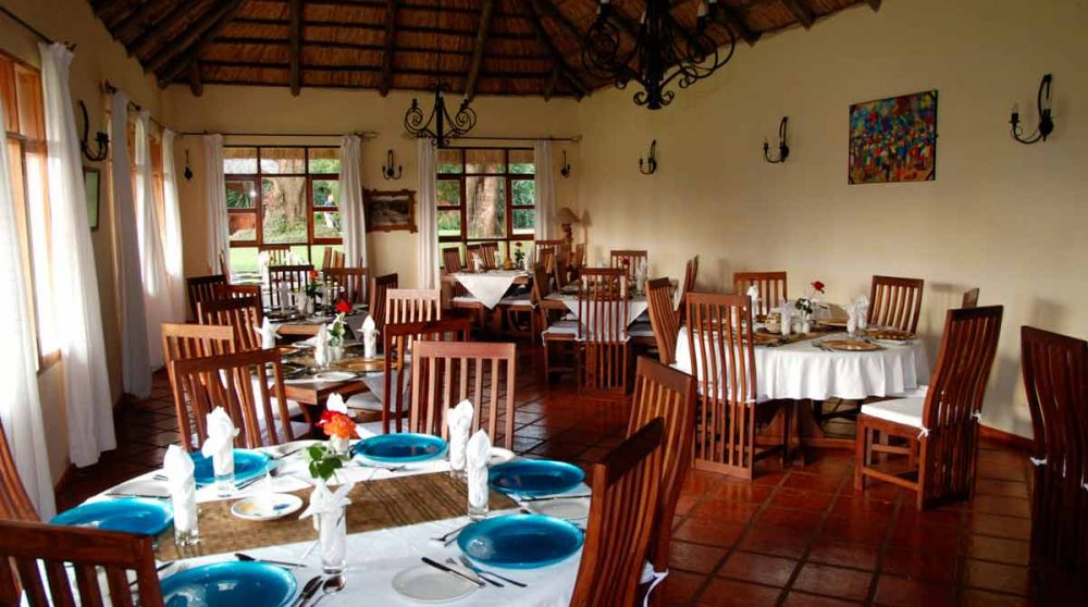Autre vue du restaurant au Ngorongoro Farm House