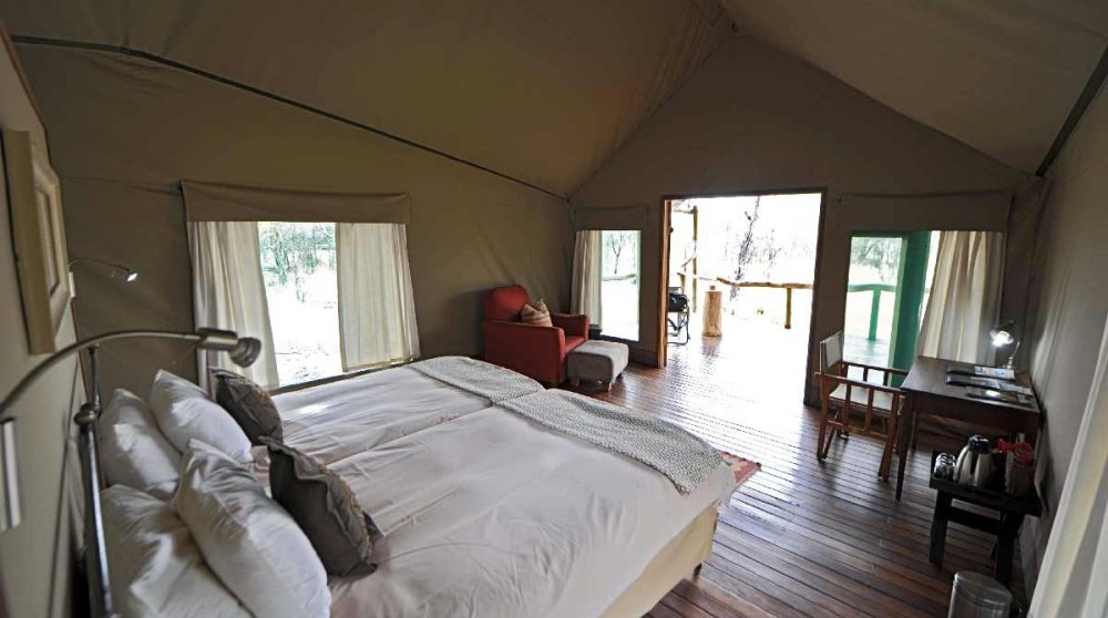 Autre vue d'une tente de l'Ongava Tented Camp