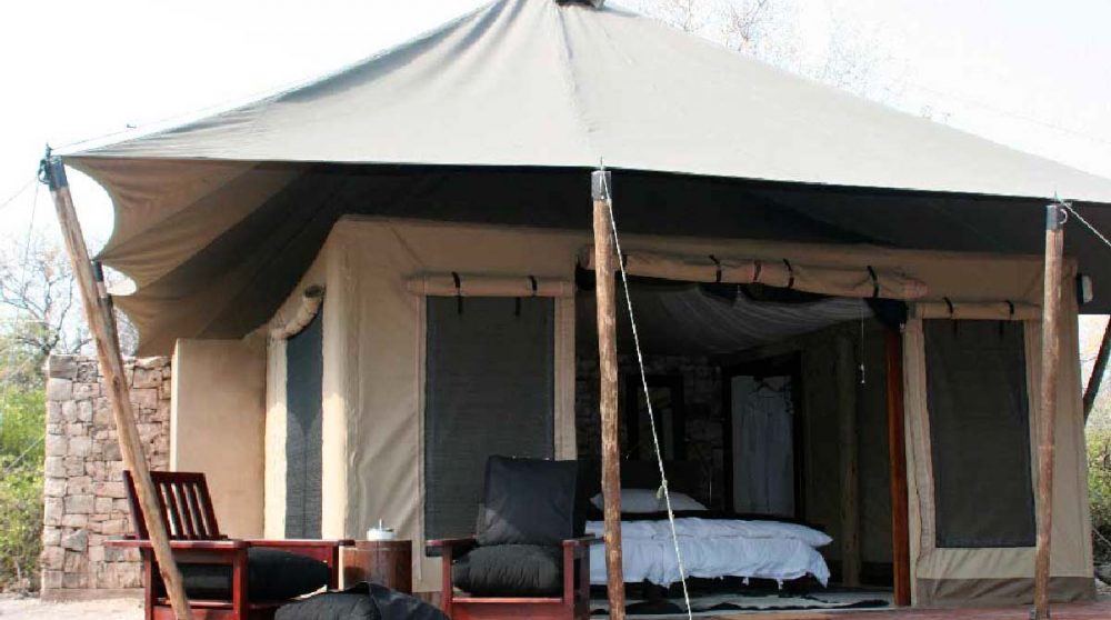 Une tente à l'Onguma Tented Camp