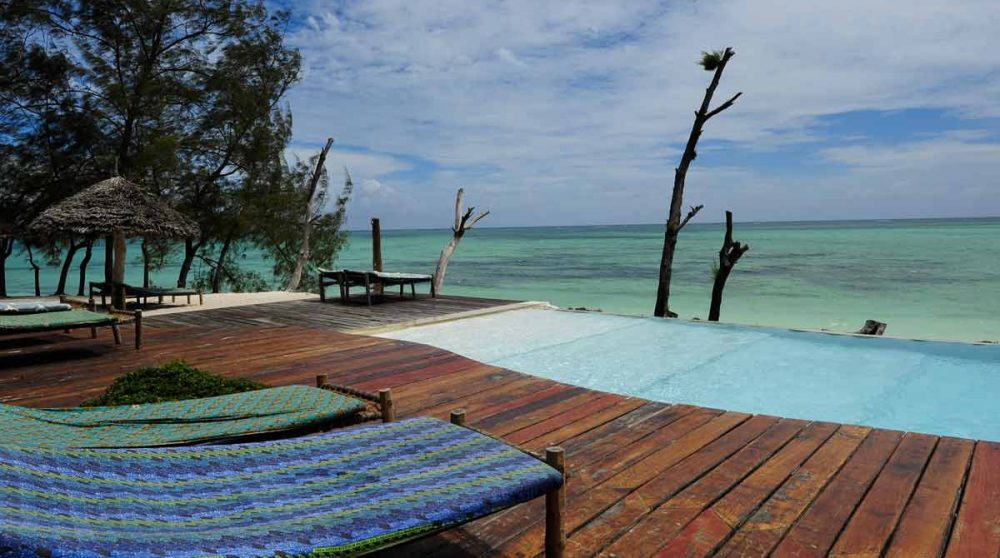 La piscine du Pongwe Beach Hotel