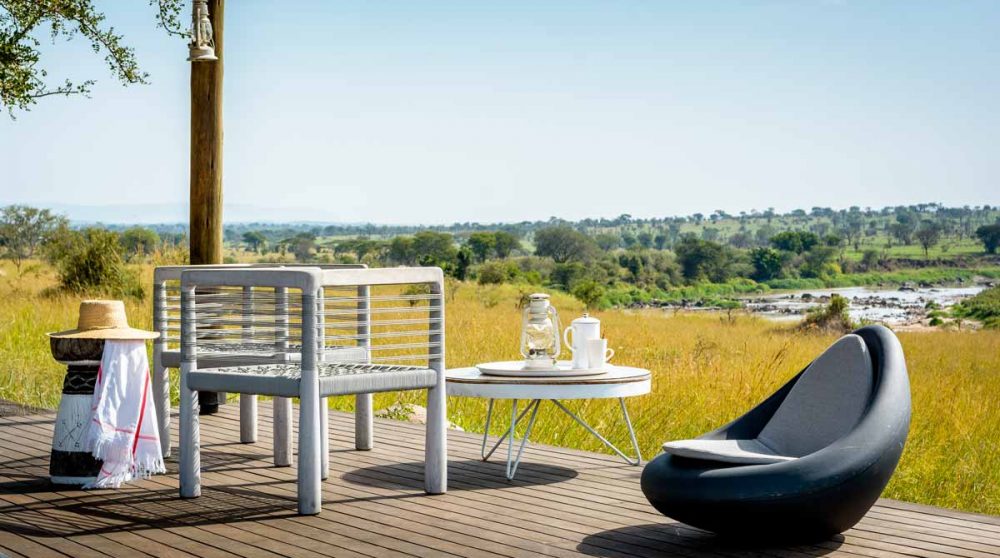 Fauteuil au camp du Singita Mara River Tented Camp