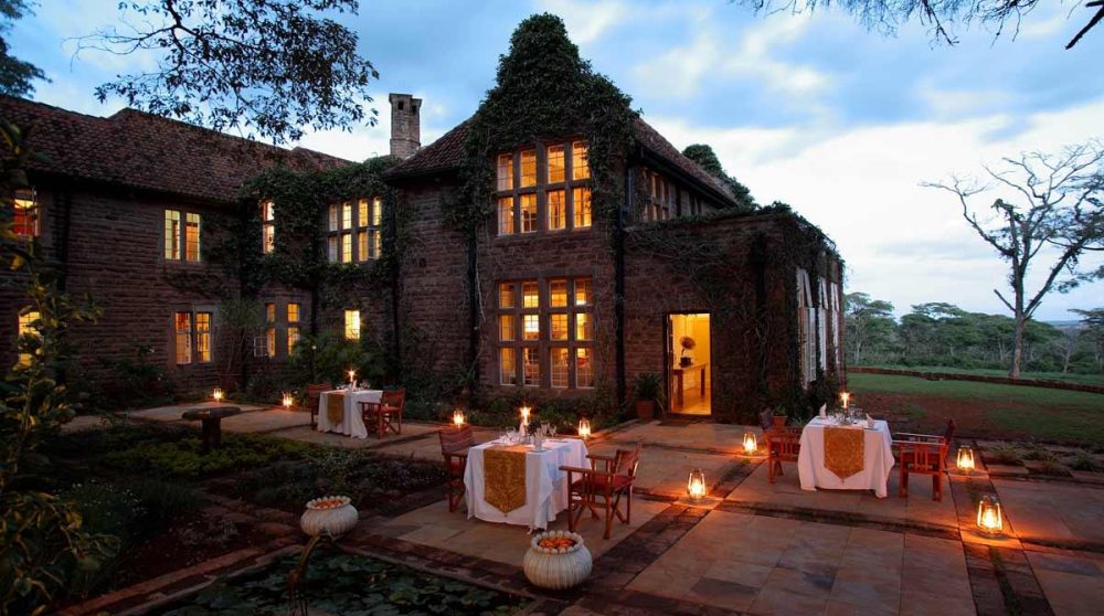 The Giraffe Manor vue de nuit