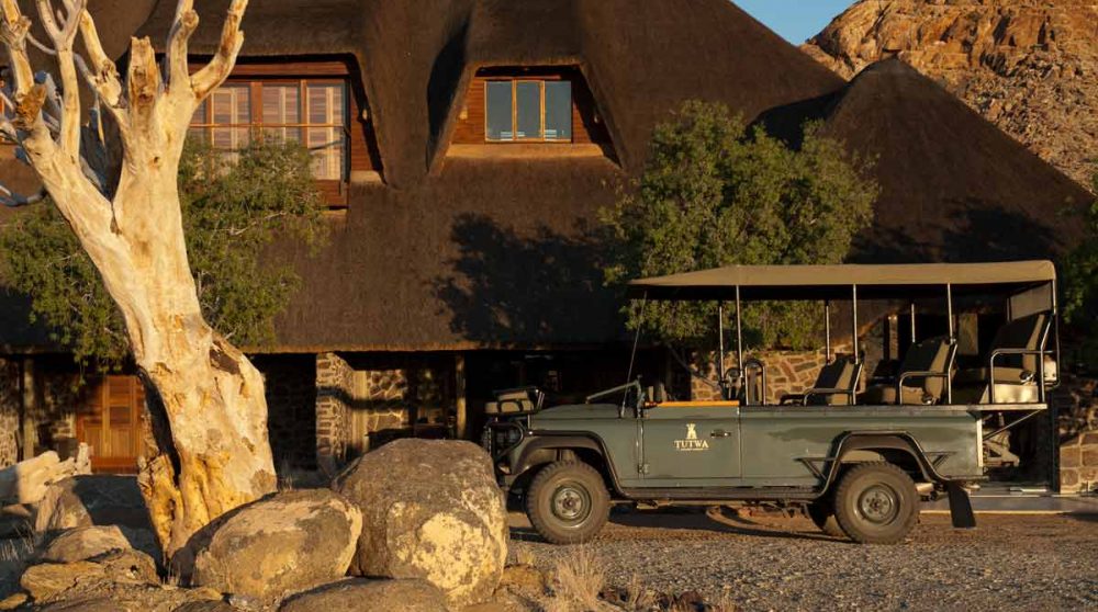 Départ en safari au Tutwa Desert Lodge