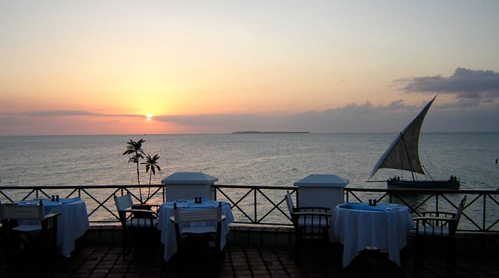 Coucher de soleil au Zanzibar Serena Inn