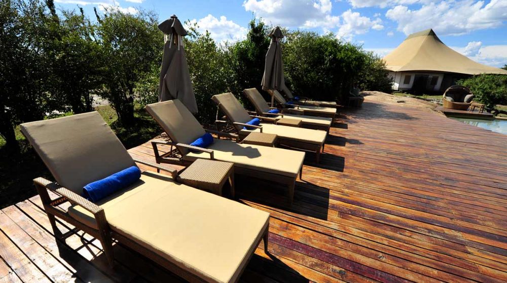 Chaises longues pour se détendre en Tanzanie