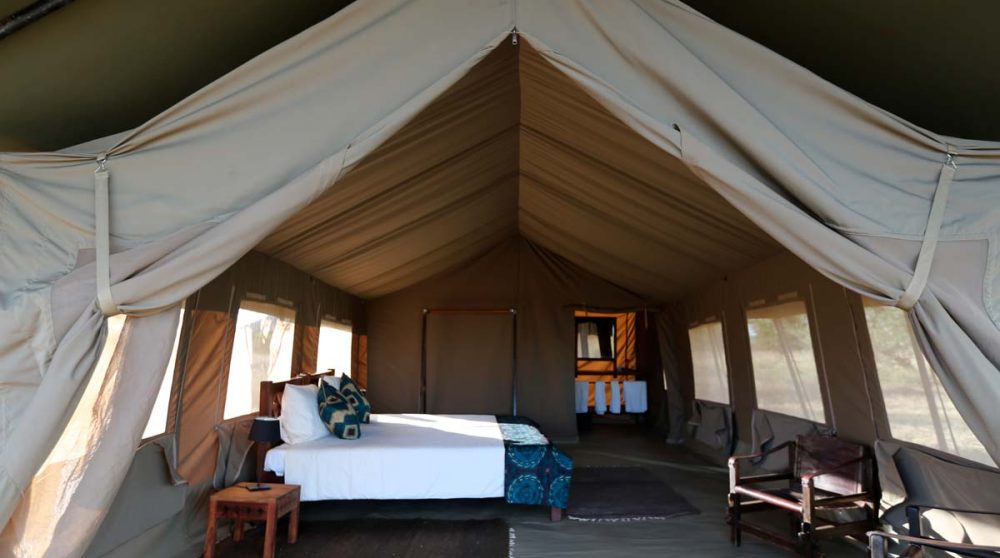Autre vue d'une tente en Tanzanie