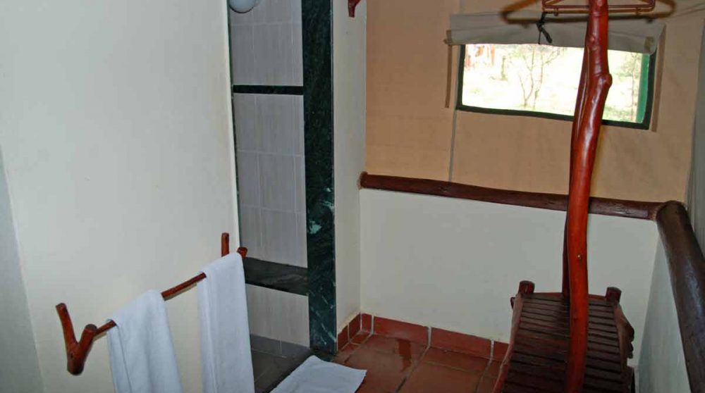 Une salle de bains dans le Serengeti