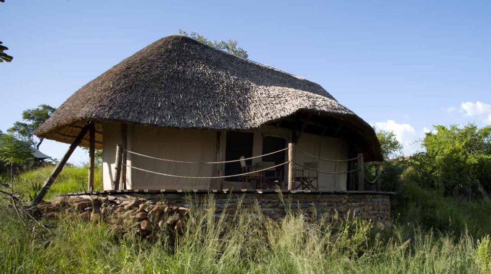 Autre vue d'une tente en Tanzanie