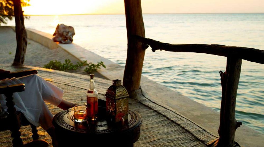 Coin détente sur une terrasse au Kenya