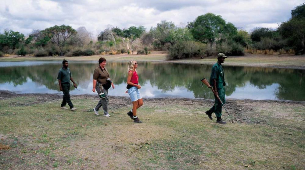 Balade dans le camp en Tanzanie