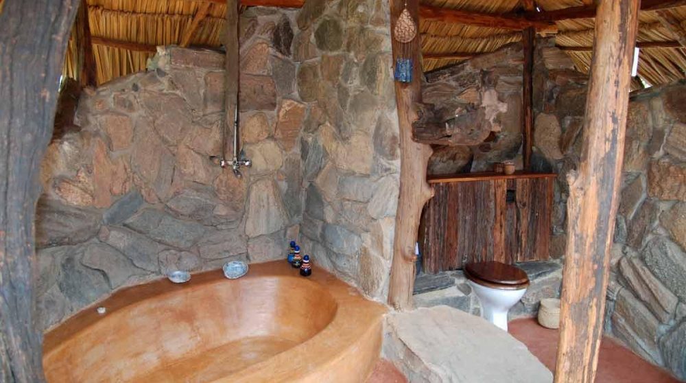 Une salle de bains au Kenya