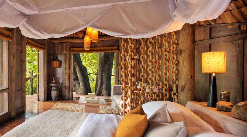 La vue depuis le lit en Tanzanie