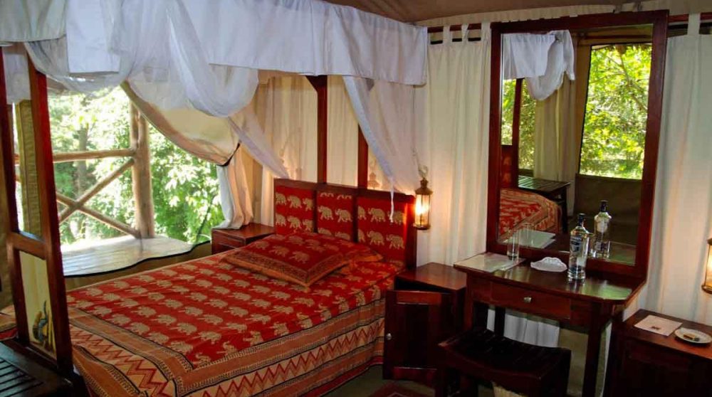 Autre vue d'une tente au Kenya