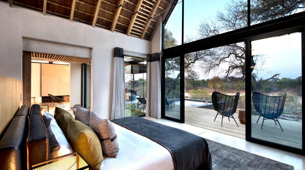 La vue du lit dans Sabi Sand