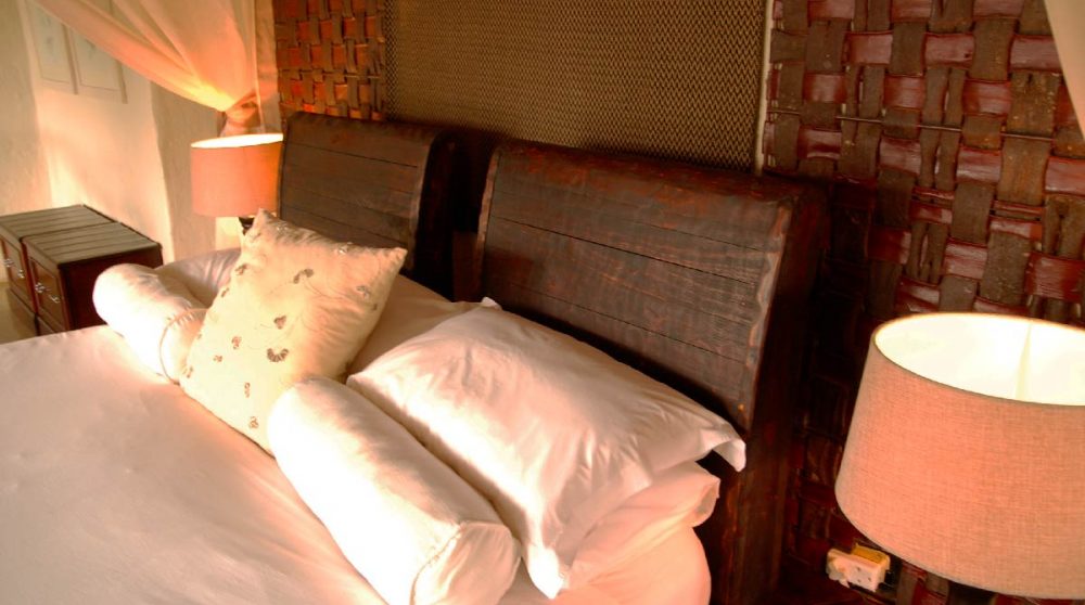 Le lit dans une suite en Afrique du Sud