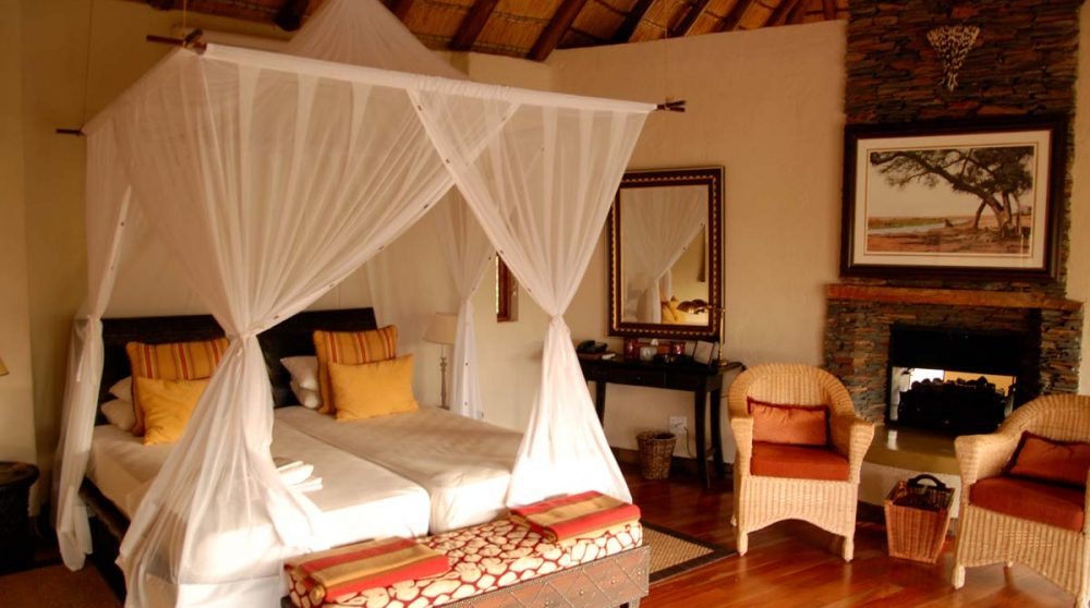 Le lit dans une chambre en Afrique du Sud