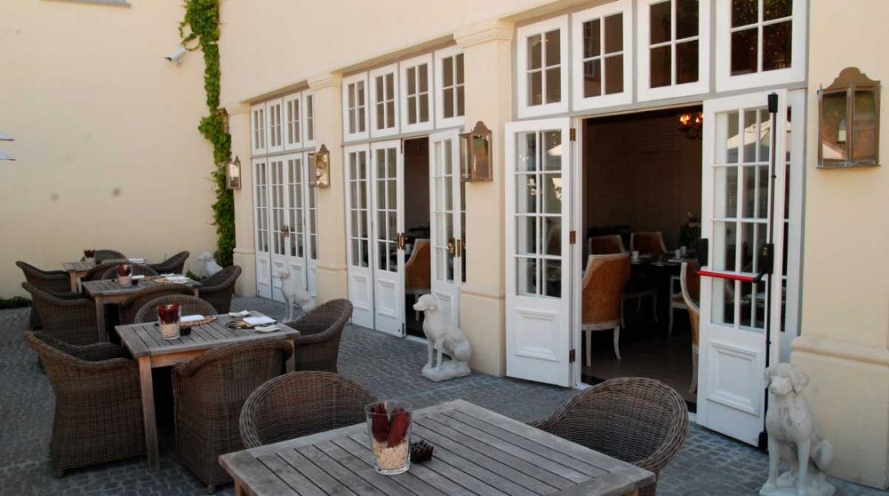 Terrasse du restaurant en Afrique du Sud