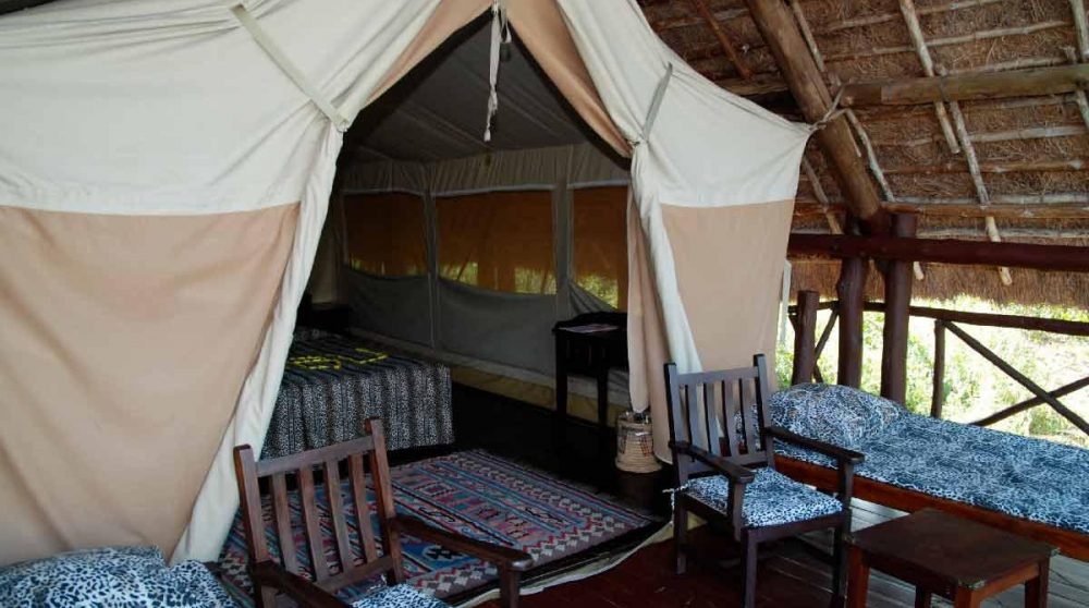 Une tente au Kenya