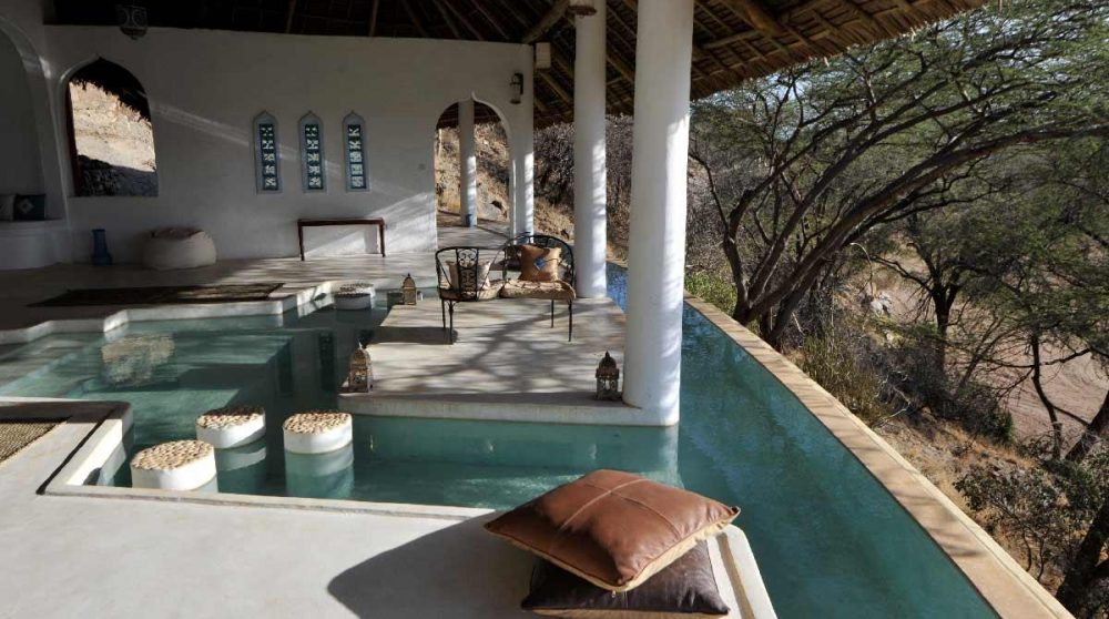 Décoration du lodge près de la réserve Samburu