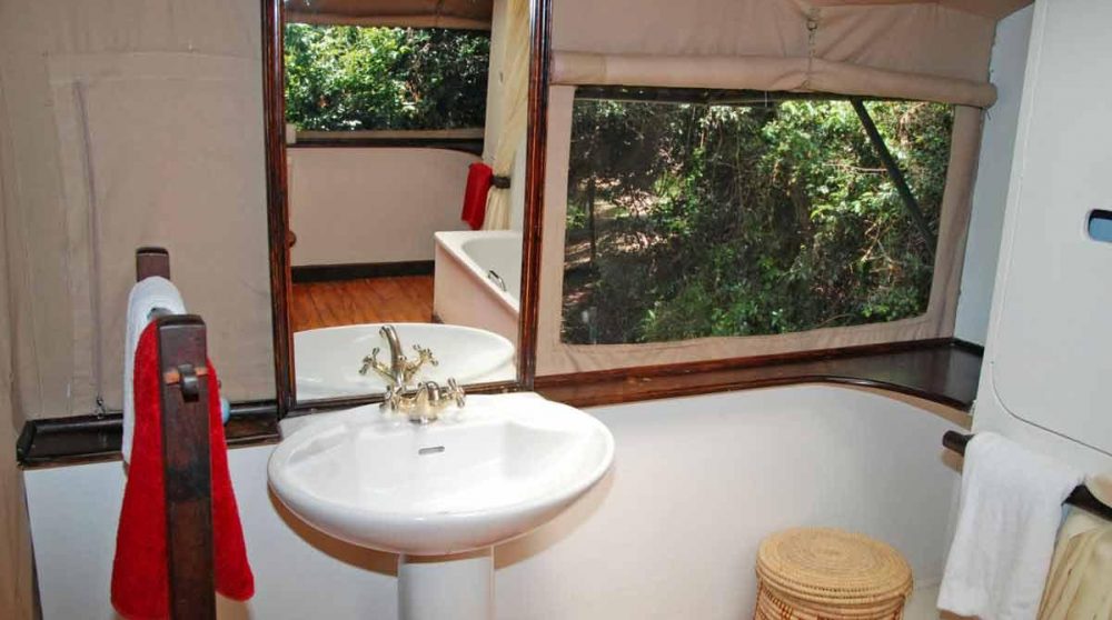 La salle de bains dans le Masai Mara