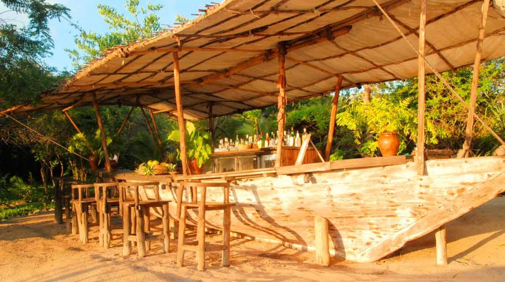 Le bar de la plage à Zanzibar
