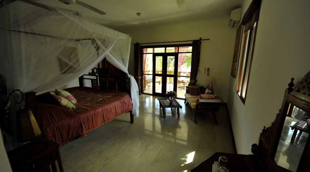 Une chambre de l'hôtel à Zanzibar