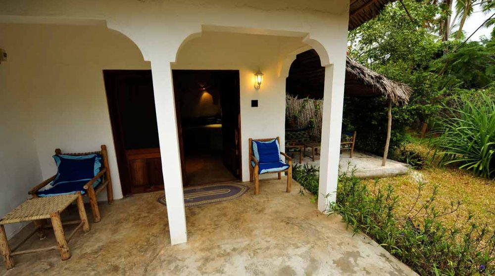 Extérieur d'une chambre garden suite à Zanzibar